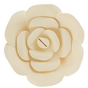 Mega Crafts - 12'' Handmade Paper Flower in White for Home Décor